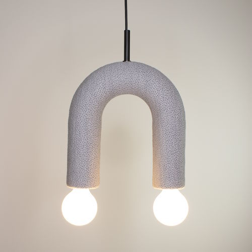 Lampada a sospensione - DUO_sprinkles_0134 - neo - in tessuto / in ceramica / design minimalista