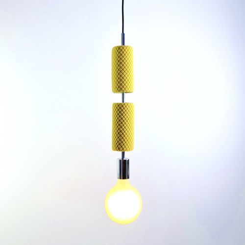 Lampada a sospensione - SLICES_mosaic - neo - in metallo / in tessuto / in ceramica