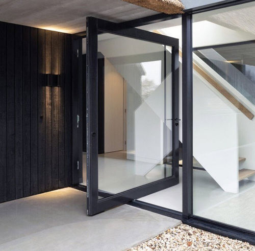 Porta d'ingresso - Onnen, The Netherlands - FritsJurgens - in acciaio / a bilico con asse centrale / contemporanea