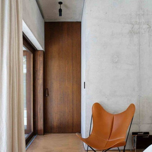 Porta da interno - HV Pavilion - FritsJurgens - in legno / a bilico con asse laterale / contemporanea