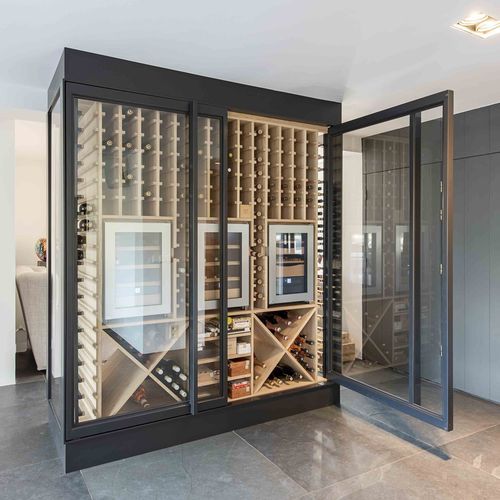 Cantinetta di servizio - FritsJurgens - installazione libera / in acciaio / vetrata
