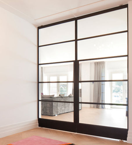 Porta da interno - Amsterdam, the Netherlands - FritsJurgens - in acciaio / a bilico con asse laterale / contemporanea