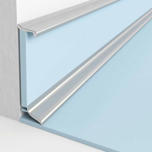 Profilo decorativo in metallo - 1448001 - Tarkett PROFESSIONAL - a sezione rettangolare / bianco / argentato