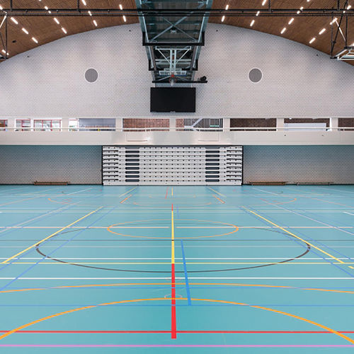Pavimentazione sportiva da interno - LUMAFLEX EVOLUTION LINOSPORT XF² - Tarkett PROFESSIONAL - in linoleum / professionale / di lunga durata