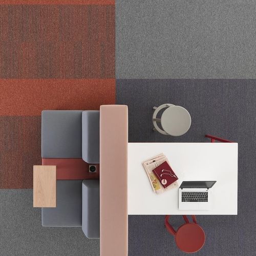 Moquette bouclé - ESSENCE STRIPE - Tarkett PROFESSIONAL - in Textilene® / contract / a tinta unita