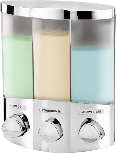 Distributore di sapone professionale - EURO TRIO CHROME - Better Living Products - da parete / in ABS / manuale