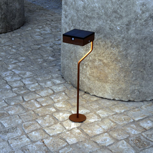 Lampada da terra - TEE BASE RONDE - aralia - LYX luminaires - in acciaio / in acciaio inossidabile / in metallo verniciato