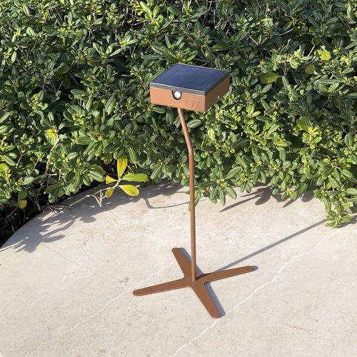 Lampada da terra - CANDLESTICK TEE - aralia - LYX luminaires - in acciaio / in acciaio inossidabile / in metallo verniciato