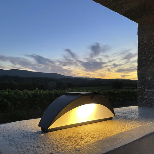 Lampioncino da giardino - TRAIT DE LUNE - aralia - LYX luminaires - contemporaneo / in acciaio / in acciaio verniciato