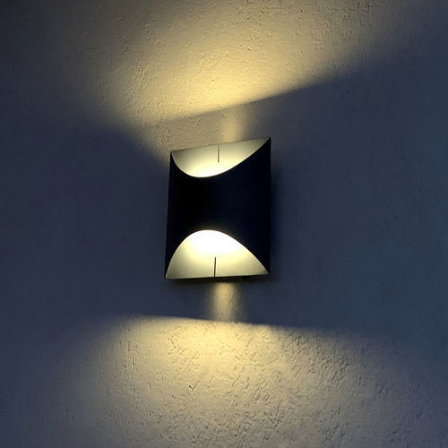 Applique contemporanea - AP 015 L - aralia - LYX luminaires - da interno / per facciate / in acciaio
