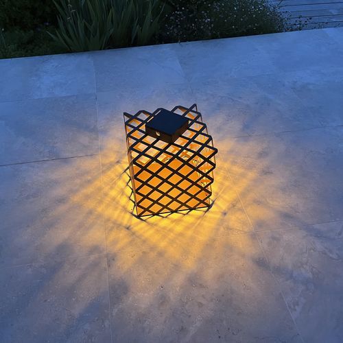 Lampada da pavimento - L'X - aralia - LYX luminaires - in acciaio / in rete / design originale