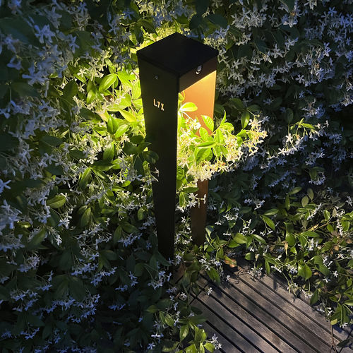 Lampada da pavimento - BTS 900 - aralia - LYX luminaires - in acciaio inossidabile lucido / in acciaio verniciato / in lamiera