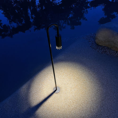Lampioncino da giardino - ELYXIR - aralia - LYX luminaires - design minimalista / in acciaio / LED
