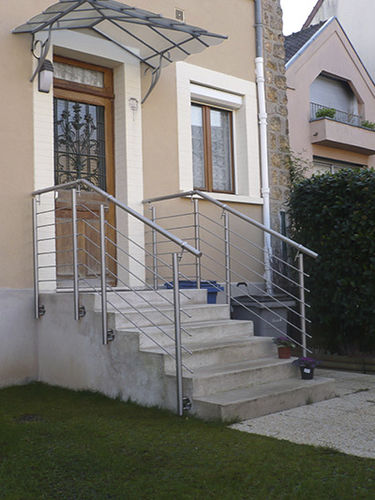 Ringhiera in acciaio inossidabile - CLASSIC - AT INOX - a sbarre / da esterno / per scala