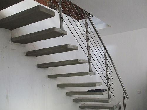 Ringhiera in acciaio inossidabile - CLASSIC - AT INOX - a sbarre / da interno / per scala