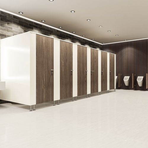 Cabina per bagni pubblici in HPL - SVFG40 - Schaefer-Trennwandsysteme - in alluminio anodizzato / per toilette / per interni