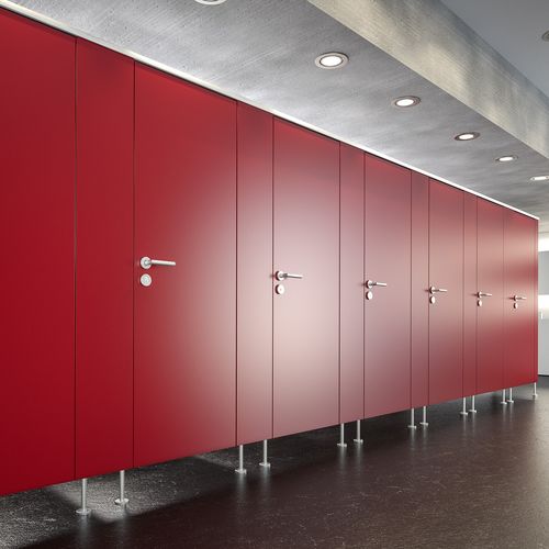 Cabina per bagni pubblici in melaminico - SVF30 - Schaefer-Trennwandsysteme - per toilette / per interni