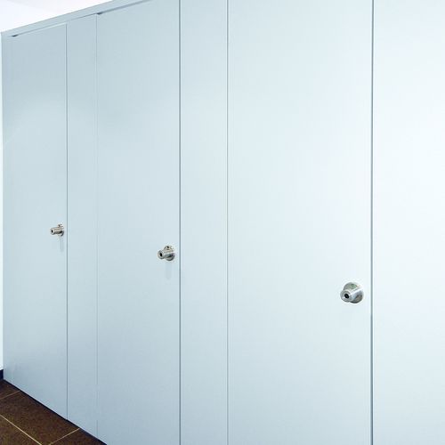 Cabina per bagni pubblici in alluminio - PUP40 - Schaefer-Trennwandsysteme - in acciaio / per toilette / per edifici pubblici