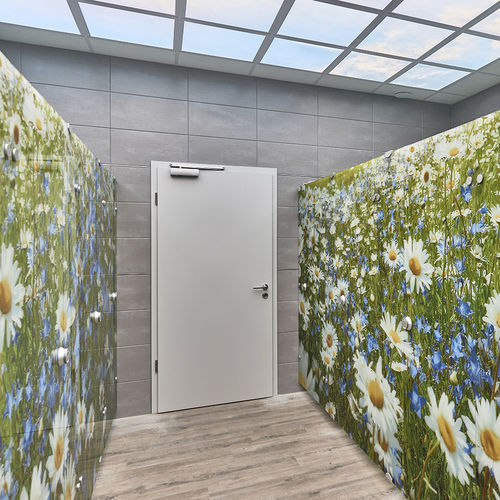 Parete divisoria per bagni - VITRUM II - Schaefer-Trennwandsysteme