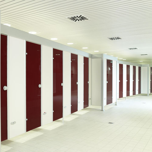 Cabina per bagni pubblici in acciaio - VKH13 - Schaefer-Trennwandsysteme - per toilette / per edifici pubblici