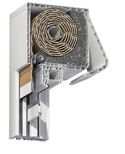 Persiana avvolgibile - INC ORP ORÉ CLEVER BOX - ABM FENETRE - in alluminio / per finestra