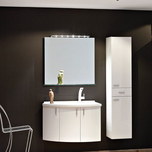 Specchio da bagno a muro - WING - ALKE - sospeso / contemporaneo / rettangolare