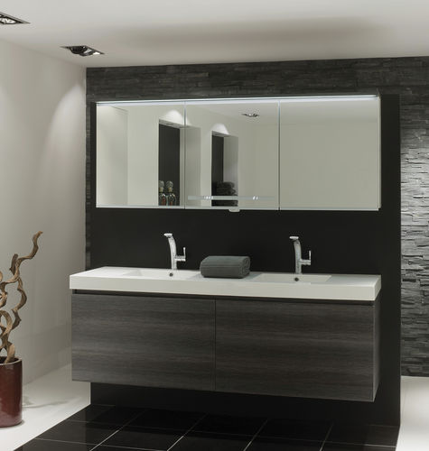 Lavabo da incasso - M1 - ALKE - in marmo / con miscelatore / doppio