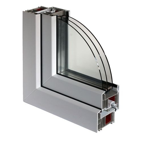 Finestra in PVC - BB-LINE - BERTRAND - a battente / a tripli vetri / termoisolante