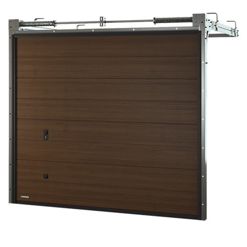 Porta sezionale per garage - VENTE K2 RS - BERTRAND - in legno / in schiuma di poliuretano / automatica