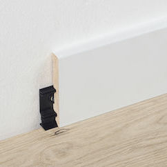 Battiscopa bianco - 63001756 - BERRYALLOC - in legno / rettangolare