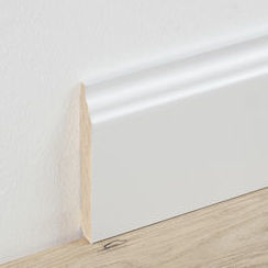 Battiscopa bianco - ENGLISH - BERRYALLOC - in legno / rettangolare