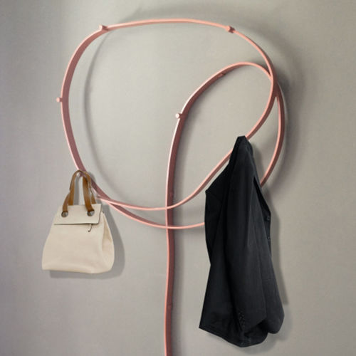Appendiabiti a muro - BPLAN - design originale / in alluminio / contract