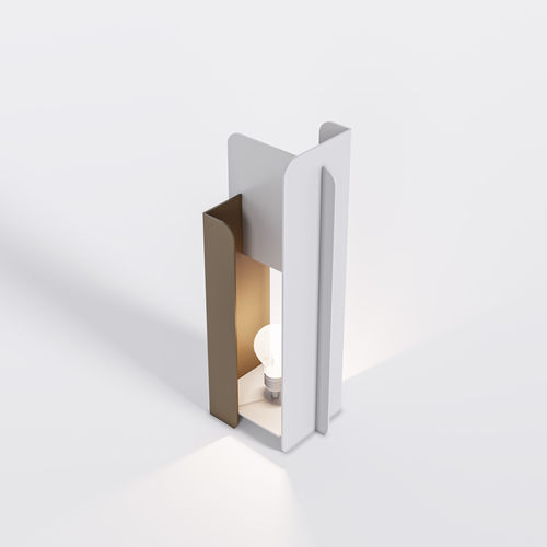 Lampada da tavolo - Bset - BPLAN - in alluminio laccato / design originale / con cavo