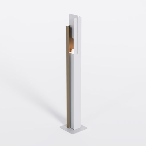 Lampada da terra - Bset - BPLAN - in alluminio laccato / design originale / con cavo