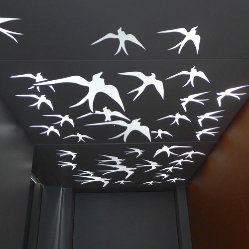 Pannello decorativo per controsoffitto - BPLAN - per soffitto / retroilluminato / leggero