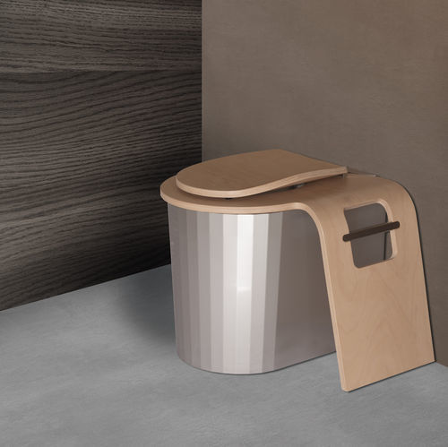 WC a secco - ZIRCONE  - ECODOMEO - da appoggio / in legno con vernice di protezione / di Richard Montoro