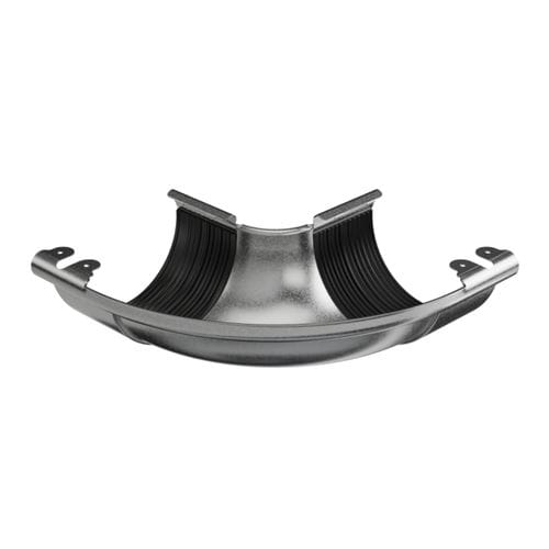 Grondaia in acciaio galvanizzato - RO120-L-LZ090 - GALECO - semitonda / d'angolo