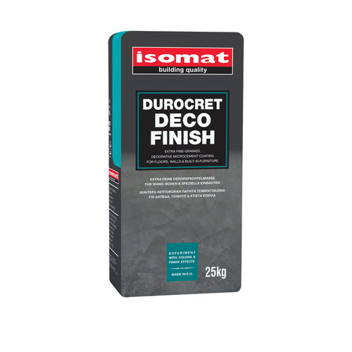 Intonaco decorativo - DUROCRET-DECO FINISH - ISOMAT S.A. - di finitura / da interno / da esterno
