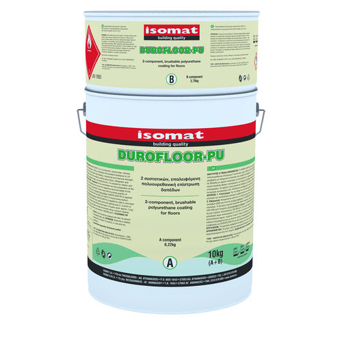 Intonaco di protezione - DUROFLOOR-PU - ISOMAT S.A. - di lisciatura / di impermeabilizzazione / di finitura