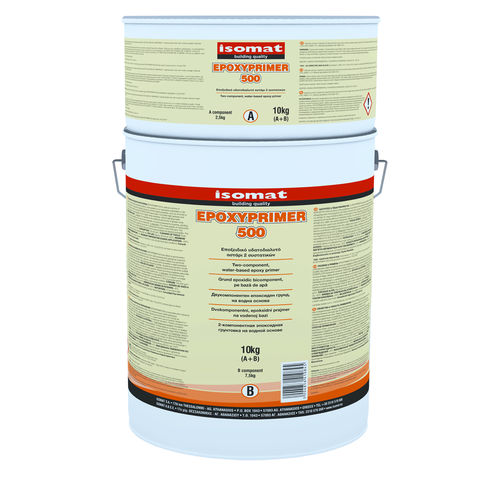 Primer per muratura - EPOXYPRIMER 500 - ISOMAT S.A. - per legno / per calcestruzzo / per cartongesso