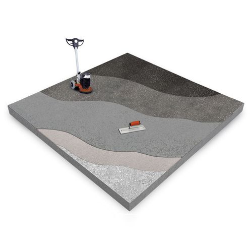 Pavimentazione in calcestruzzo - TERRAZZOVERLAY™ ISOPLAM® - ISOPLAM SRL - per esterni / da interno / per il settore terziario