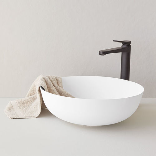 Lavabo da appoggio - BOL - SANYCCES - ghisa minerale / personalizzabile / rotondo