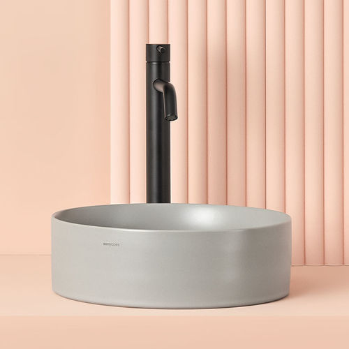 Lavabo da appoggio - MARSALA - SANYCCES - in ceramica / personalizzabile / rotondo