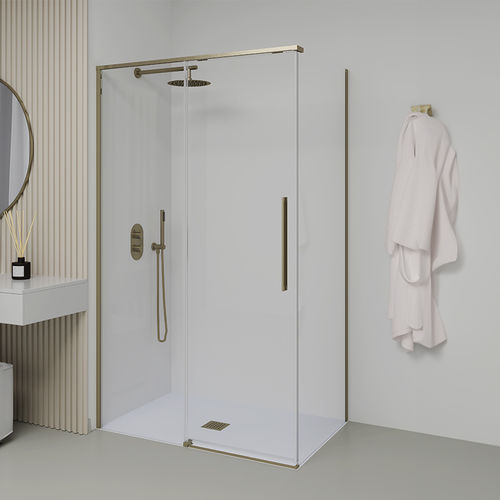 Parete doccia fissa - SLIM - SANYCCES - in altezza / d'angolo / in vetro temprato