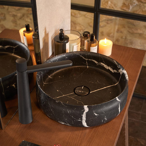 Lavabo da appoggio - DUNA - SANYCCES - in pietra naturale / su misura / rotondo