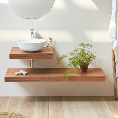 Mobile lavabo doppio - ZERO - SANYCCES - sospeso / in rovere / in noce americano