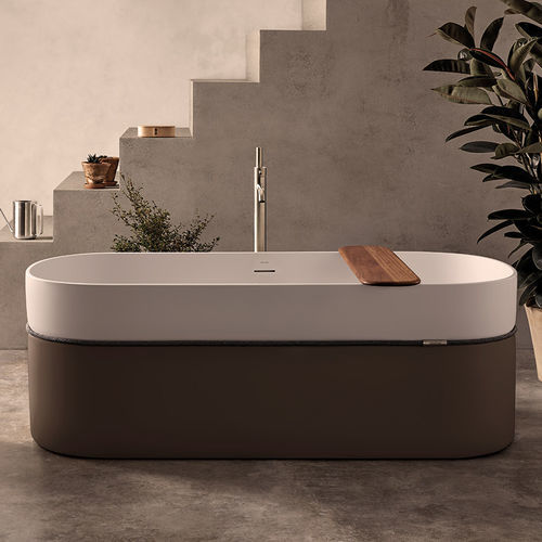 Vasca da bagno ovale - TEMPO - SANYCCES - ad isola / per ambiente abitativo / in resina