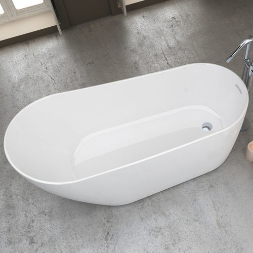 Vasca da bagno ovale - DALIA - SANYCCES - ad isola / per ambiente abitativo / in resina