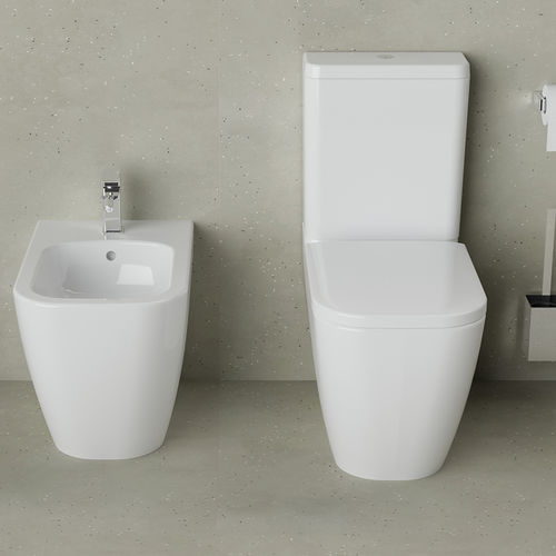 WC monoblocco - QUARC - SANYCCES - in ceramica / per uso residenziale / contract