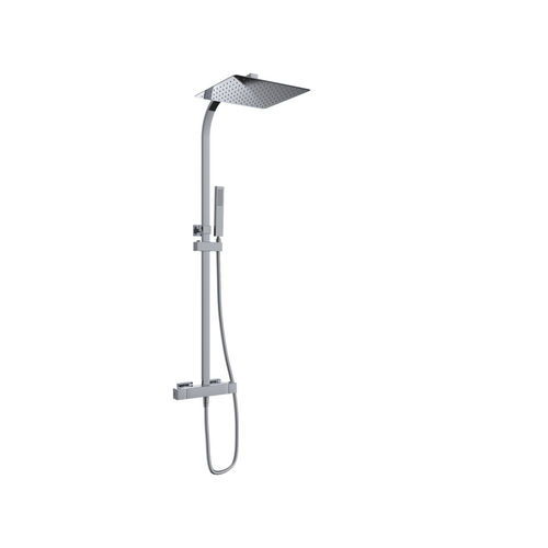 Colonna doccia termostatica - CUBO - SANYCCES - in ottone / da parete / contemporanea